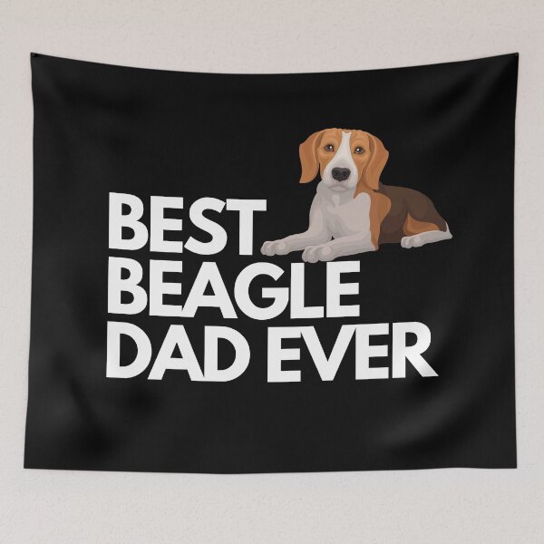 Item preview, Funny beagle dad saying Best beagle dad ever  designed and sold by OneTimeEngineer.