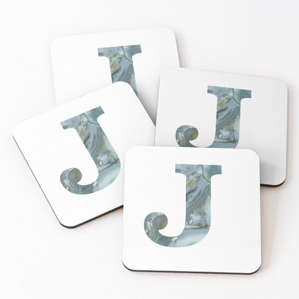 Item preview, Blue Granite Stone Monogram Letter J designed and sold by avion-en-papier.