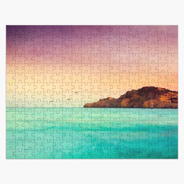 Glowing Mediterranean Sea Jigsaw Puzzle