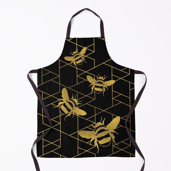 Item preview, Bee gold with black geometric designed and sold by JillBusbyArt.