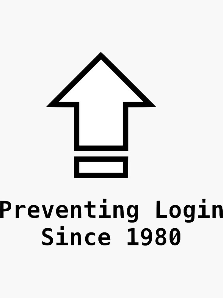 "Caps Lock" Sticker for Sale by nerdytry Redbubble