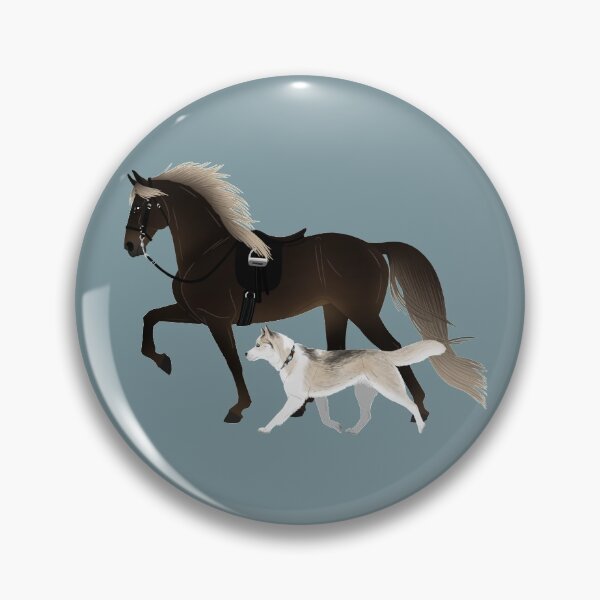 Item preview, Rocky Mountain Horse and Husky - Equine Rampaige designed and sold by equinerampaige.