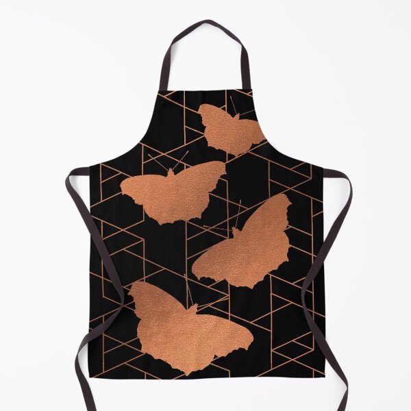 Item preview, Butterfly rose gold with black geometric designed and sold by JillBusbyArt.
