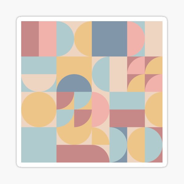 Circles and Squares Sticker