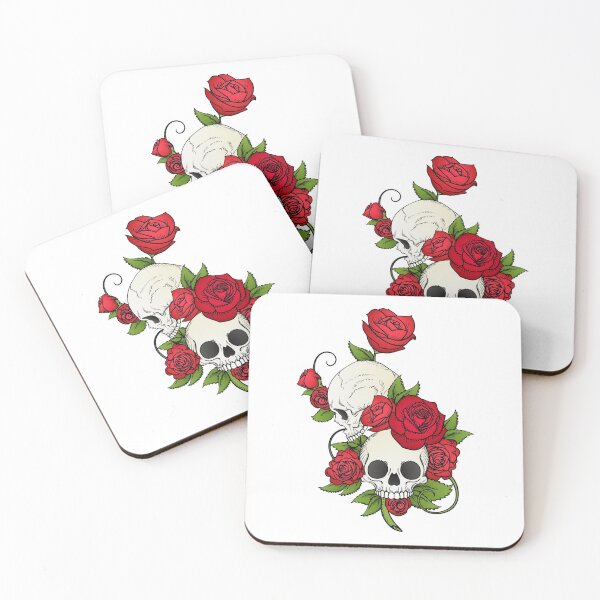 Item preview, Flower Skulls designed and sold by CatgoDigital.