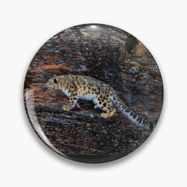 Item preview, Snow Leopard on rocky cliff designed and sold by James Cumming.