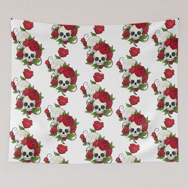 Item preview, Flower Skulls designed and sold by CatgoDigital.