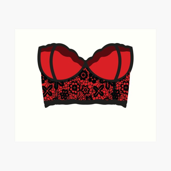 Red Bra Wall Art for Sale