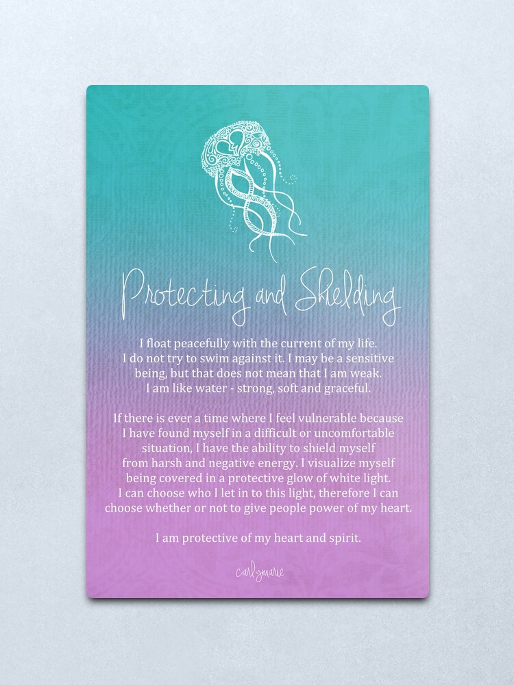 Alternate view of Affirmation - Protecting and Shielding Metal Print