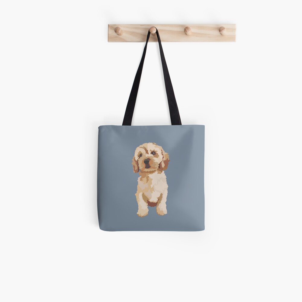 "Cavapoo Dog Portrait Digital Illustration" Sticker for Sale by ...
