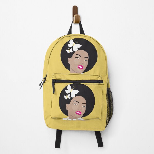 Item preview, Girl with Butterflies In Her Afro - Yellow designed and sold by VicEllisArt.