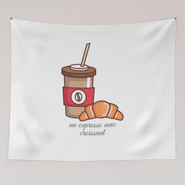 Item preview, Un expresso avec Croissant  designed and sold by Jeanettcha.