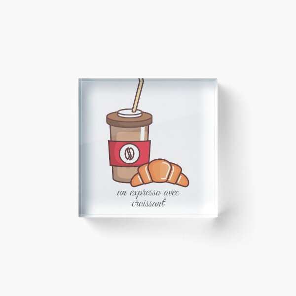 Item preview, Un expresso avec Croissant  designed and sold by Jeanettcha.