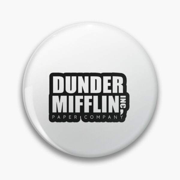 Dunder Mifflin Inc Paper Company Office Logo - The Office - Pin