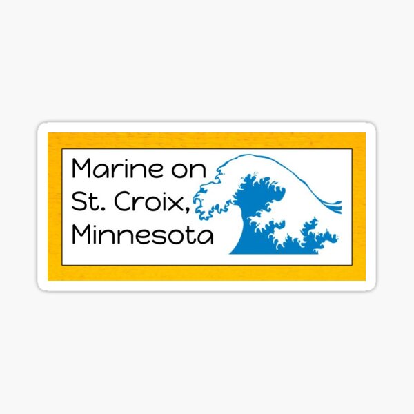 "Marine on St. Croix Minnesota" Sticker by Maggielktt Redbubble