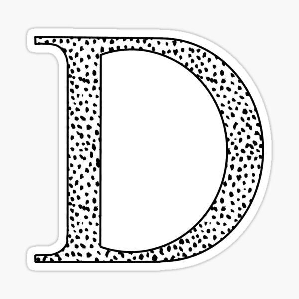 Aperçu de l'œuvre D Initiale dalmate imprimée créée et vendue par maddiee-kennedy.