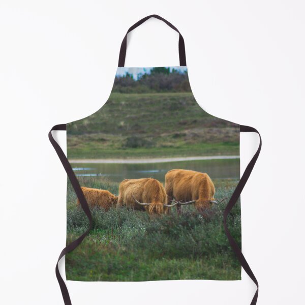 Item preview, highlander cows grazing in the field. designed and sold by koalas1414.