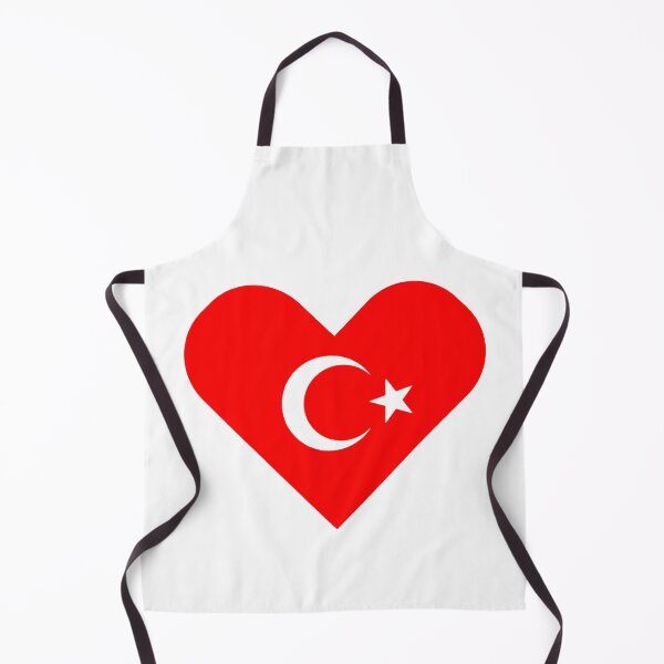 Item preview, Turkey flag heart shape design sticker - Turkish flag heart with moon and star designed and sold by mrsupicku.