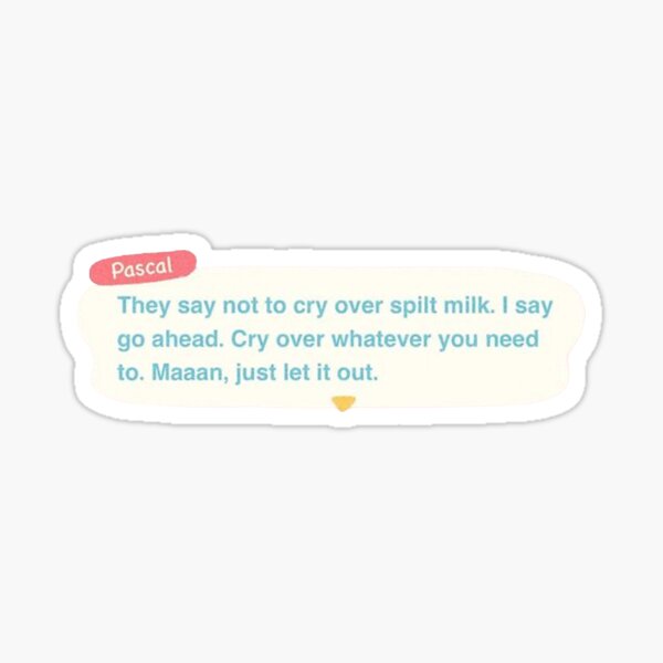 pascal words of encouragement Sticker