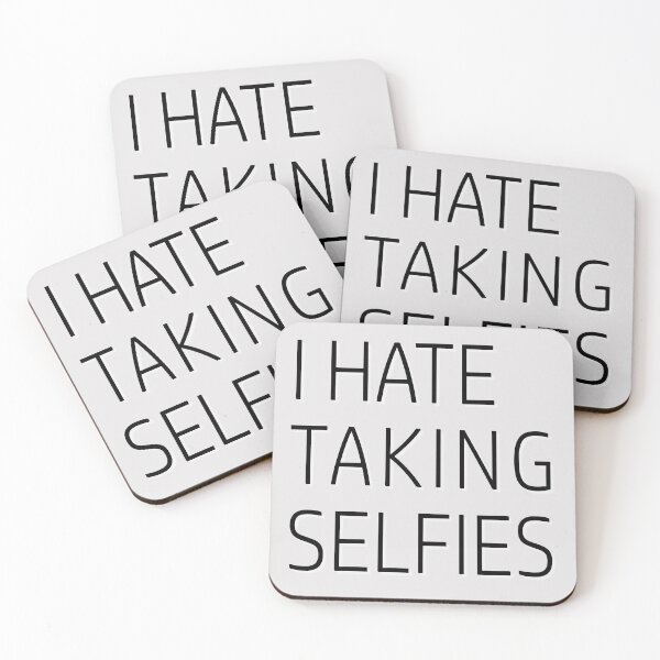 Item preview, FUNNY I HATE TAKING SELFIES WHITE LIE PARTY IDEAS designed and sold by KarmaArc.