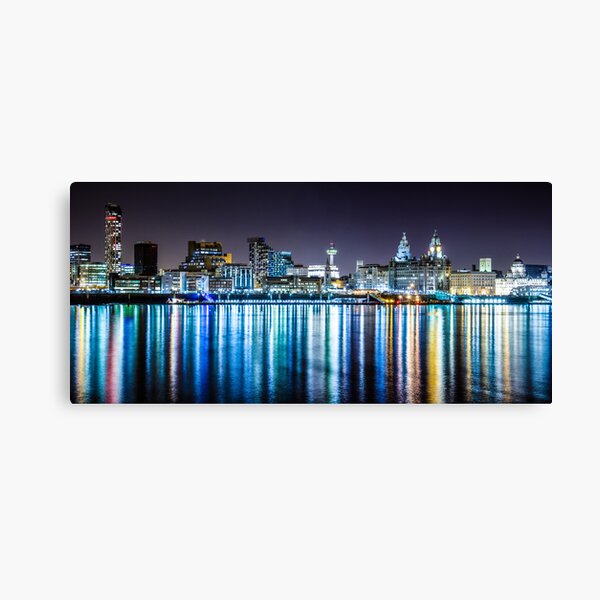 Item preview, Liverpool Skyline At Night designed and sold by Paul Madden.