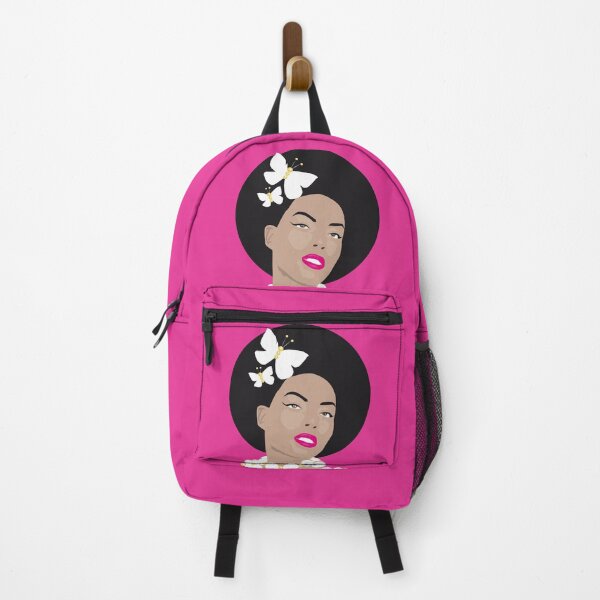 Item preview, Girl with Butterflies In Her Afro - Pink designed and sold by VicEllisArt.