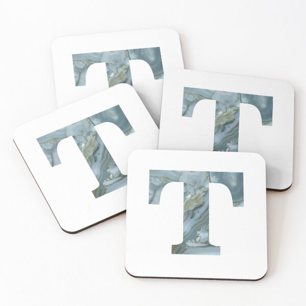 Item preview, Blue Granite Stone Monogram Letter T designed and sold by avion-en-papier.