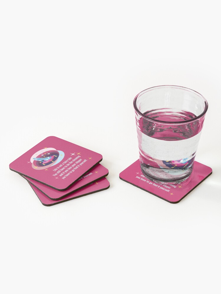 Thumbnail 2 of 5, Coasters (Set of 4), Glass Slipper, Busy Mom Reality Check designed and sold by SavvyCleaner.