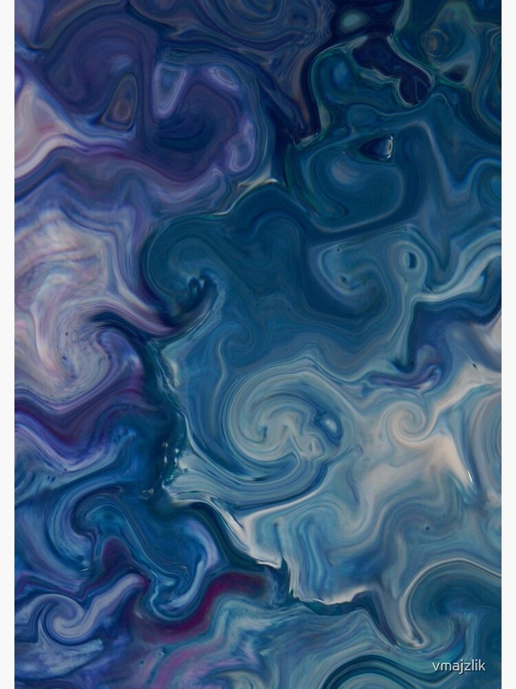 Swirling Seas - Abstract Acrylic Art by Fluid Nature by vmajzlik