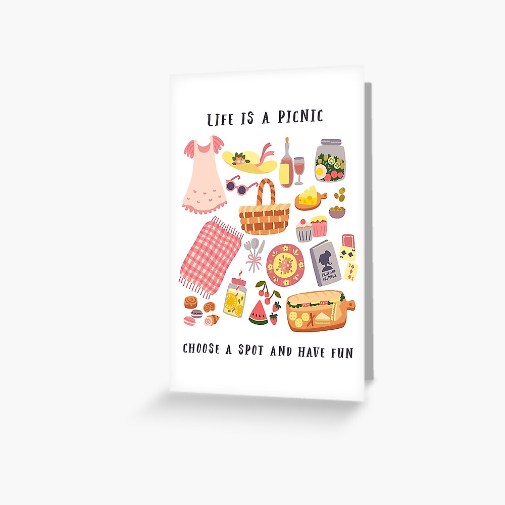 Society6 ケース Life's a Picnic, Bring Your Friend Life is a picnic