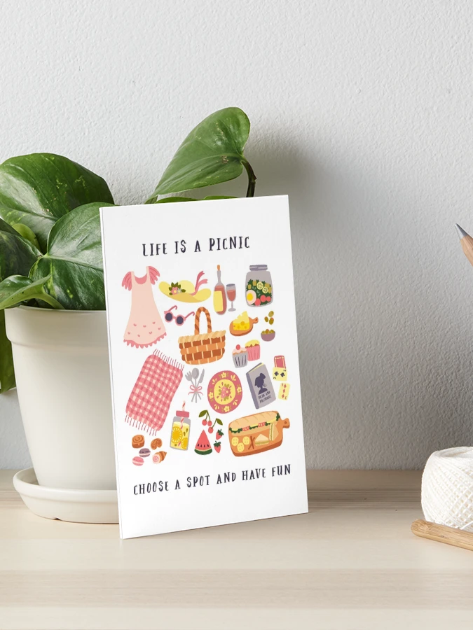 Society6 ケース Life's a Picnic, Bring Your Friend Life is a picnic