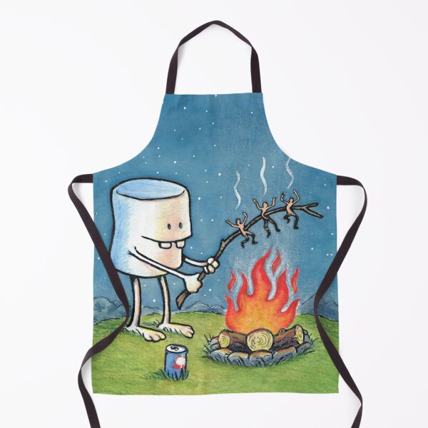 Item preview, Full Width Version of Happy Camper - Roasting Marshmallow designed and sold by labideas.
