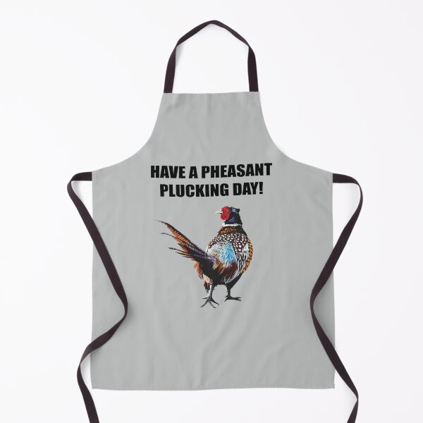 Item preview, HAVE A PHEASANT PLUCKING DAY fun slogan on a colourful pheasant design designed and sold by IslesArt.