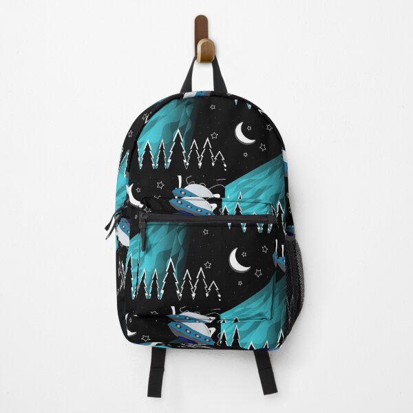 Item preview, Aliens attack on earth at dark night full of stars and moon , shadows of trees designed and sold by SGS-.
