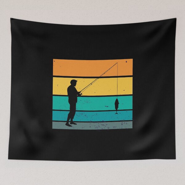 Item preview, Angler fisherman fishing sport retro sunset designed and sold by lsvds.