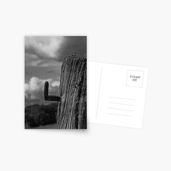Wooden post Postcard