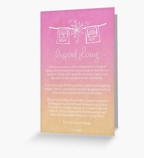 Affirmation - Inspired Living Greeting Card