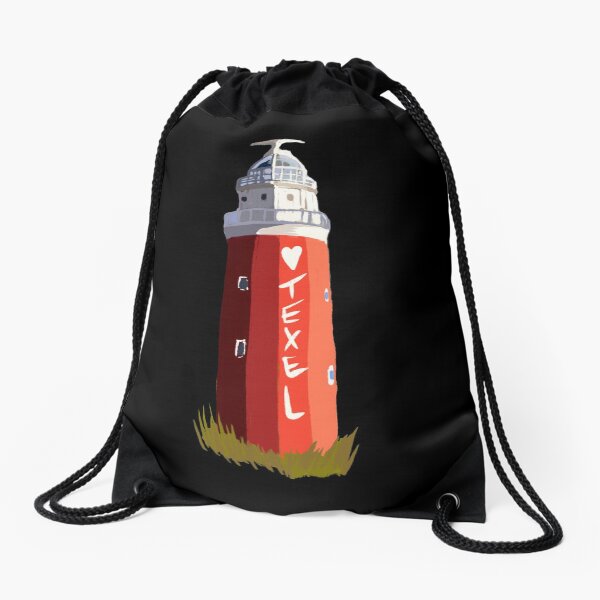 Texel love The lighthouse Eierland gift for Texel fans Drawstring Bag