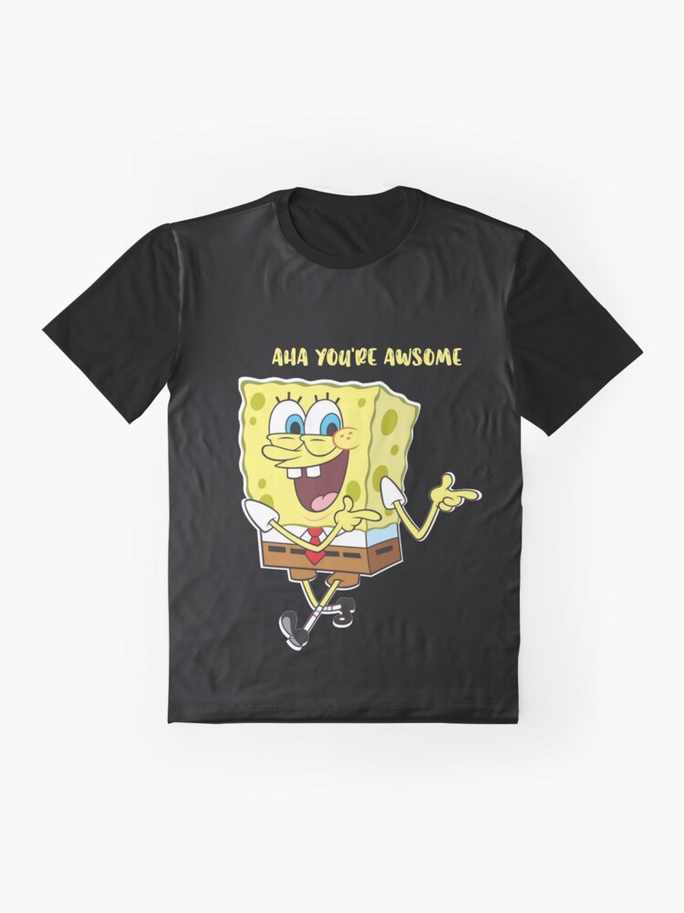 SpongeBob SquarePants Happy Face T-Shirt Graphic T-Shirt for Sale