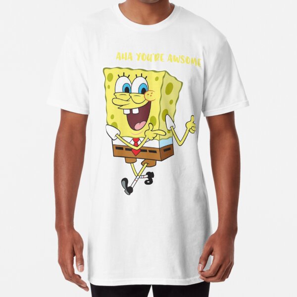 Popfunk Camiseta de Bob Esponja Goofy Smile para niños y niñas pequeños