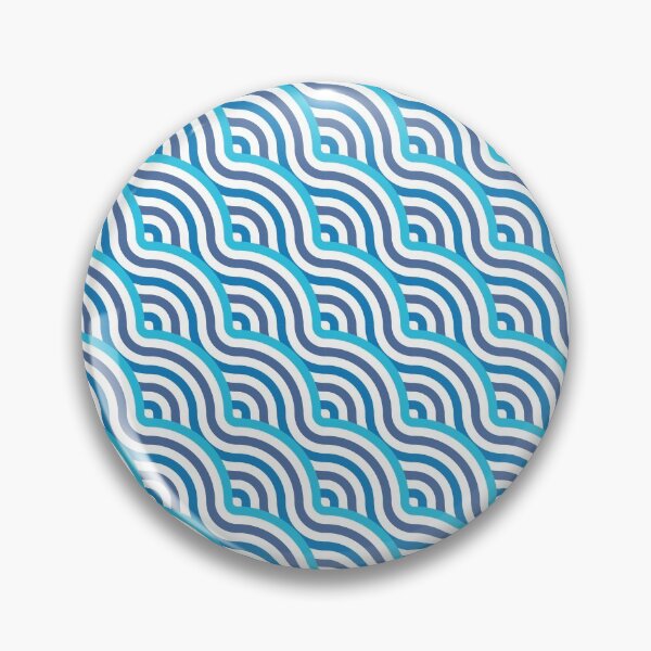 Item preview, Diagonal Waves Pattern – Blue designed and sold by RoguePatterns.