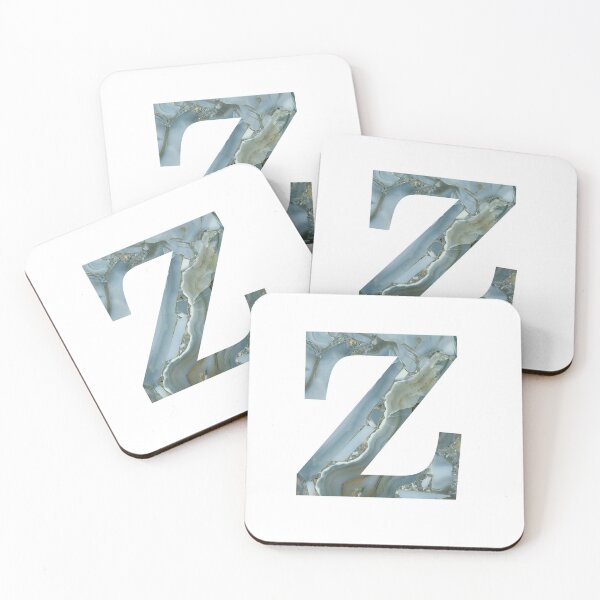 Item preview, Blue Granite Stone Monogram Letter Z designed and sold by avion-en-papier.