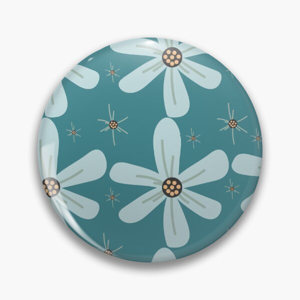 Item preview, Blue flowers designed and sold by Booandbeaute.