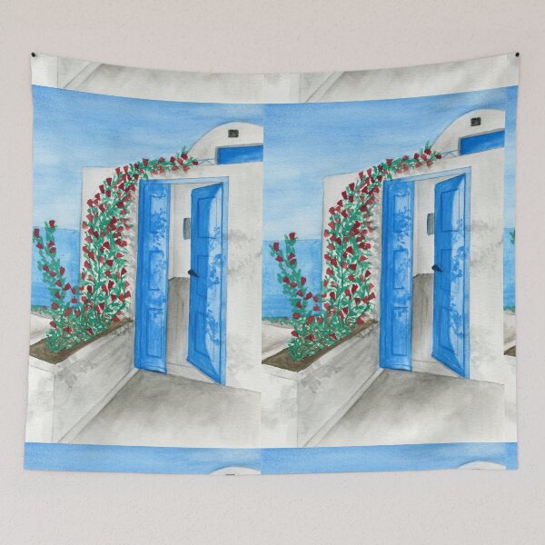 Item preview, Santorini Doorway designed and sold by ArtbyJamila.