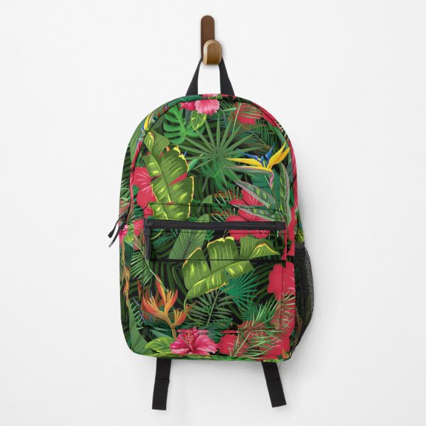 Item preview, Hibiscus Flowers in Colorful Tropical Wild Night Forest designed and sold by Aishwarya Singh.