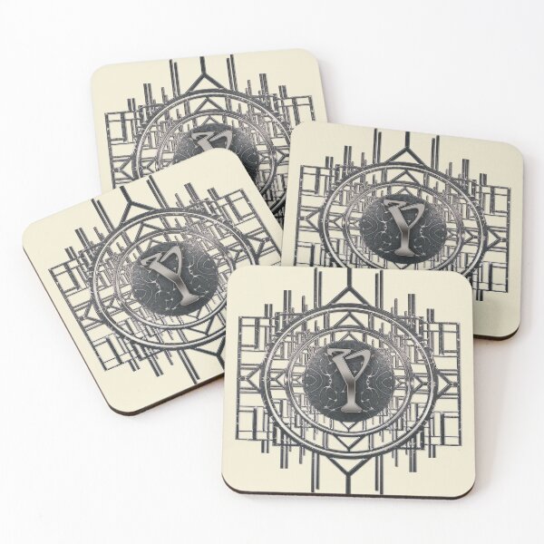 Item preview, Burlesque Art Nouveau Initials Artdeco Vintage Alphabet Letter Y designed and sold by Xarah.