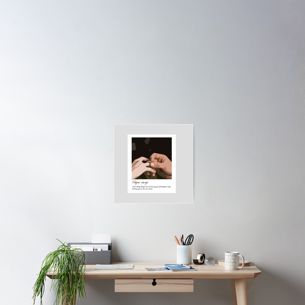 "Paper rings Taylor Swift" Poster for Sale by ndcreates Redbubble
