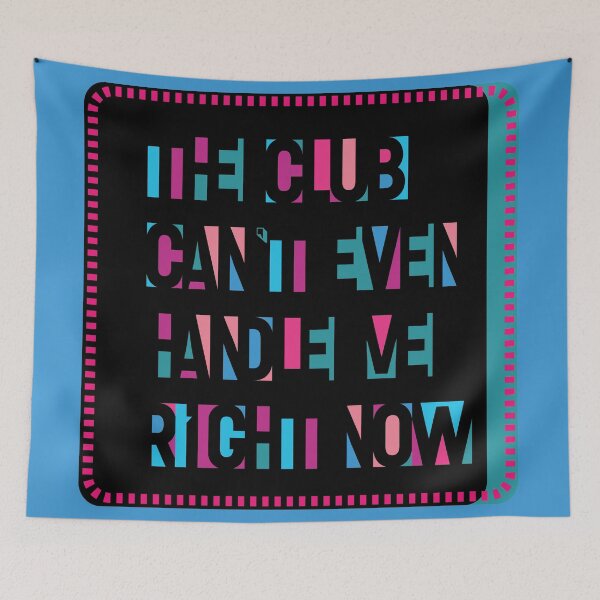 Item preview, Disco Queen-The Club Can't Even-Disco Music Typography designed and sold by Annette Chabidon Studio.