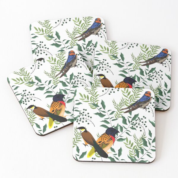 Aperçu de l'œuvre Oiseaux, feuillage, style cottage créée et vendue par SpicyCherrys.