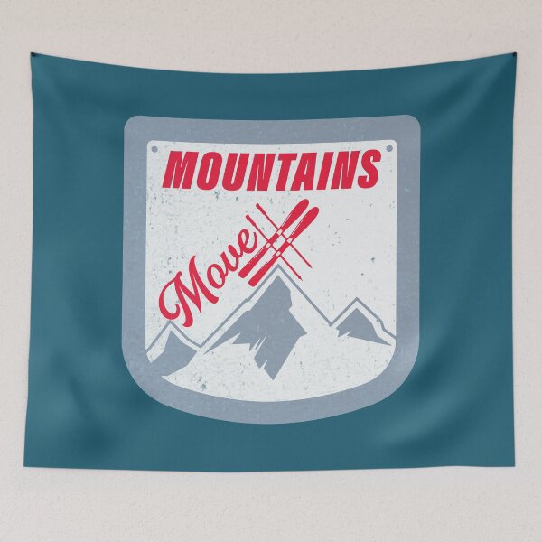 Item preview, Move Mountains Ski Design designed and sold by SharksOnShore.